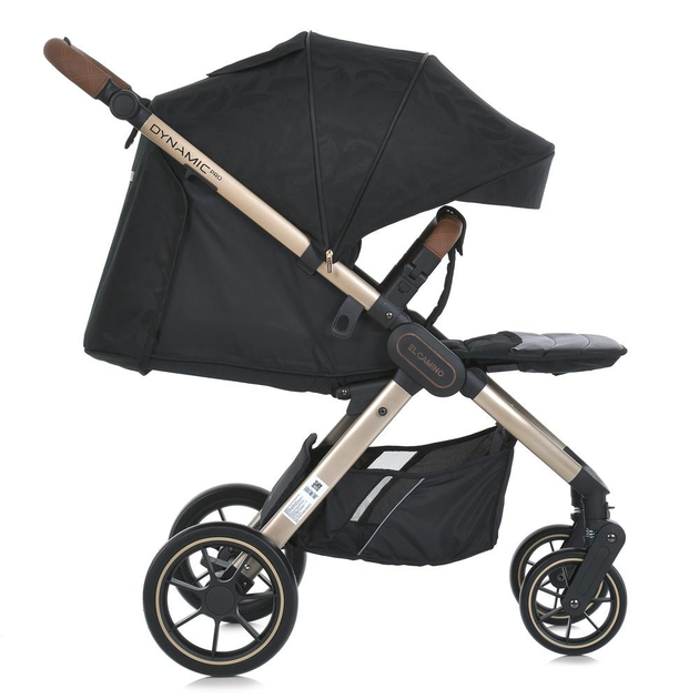 Детская прогулочная коляска EL CAMINO DYNAMIC PRO Special Black ME 1053G-2 , коляска-книжка всесезонная ЧЕРНАЯ - изображение 4