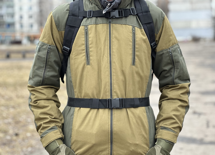 Военный тактический рюкзак 50л штурмовой Oxford 800D с системой крепления MOLLE водостойкий на 2 лямки. Черный - изображение 8
