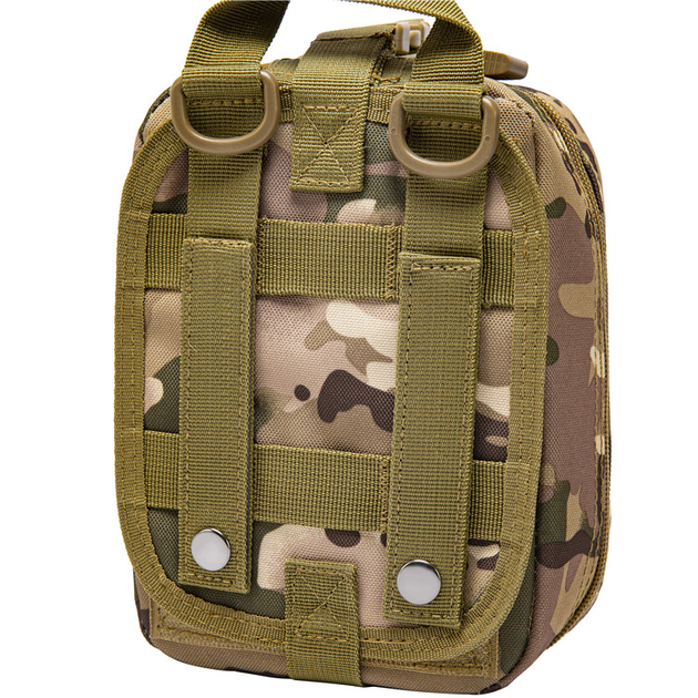 Армійська тактична військова аптечка Оксфорд 800D швидке скидання MOLLE, підсумок 2.7л для медикаментів Мультикам - Фото 5 Армійська тактична військова аптечка Оксфорд 800D швидке скидання MOLLE, підсумок 2.7л для медикаментів Мультикам - зображення 5