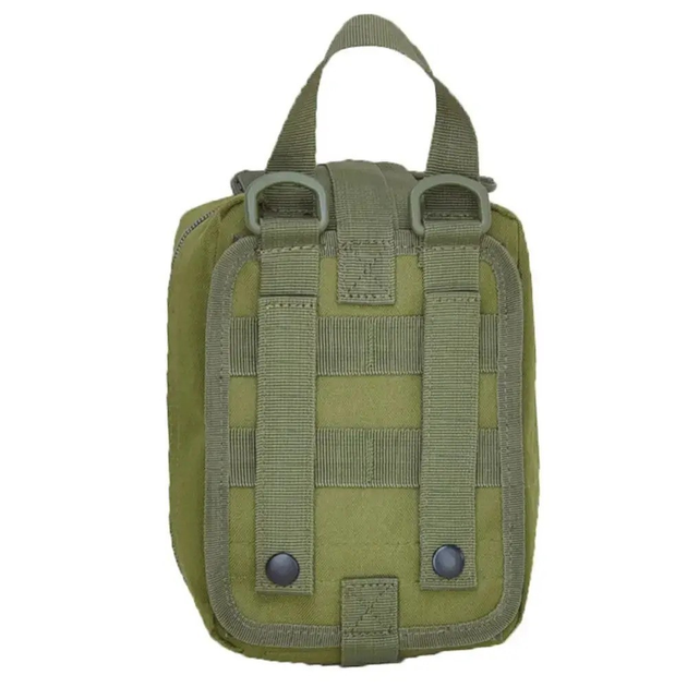 Армійська тактична військова аптечка Оксфорд 800D швидке скидання MOLLE, підсумок 2.7л для медикаментів Олива - зображення 3