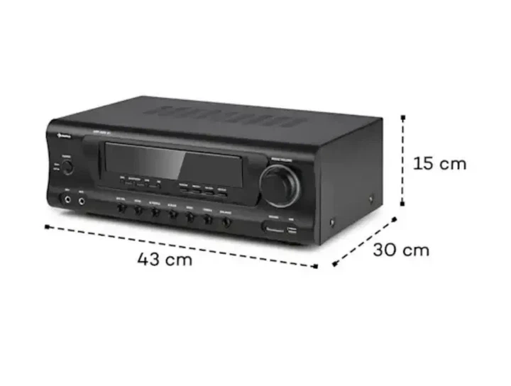 Усилитель стереоусилитель стерео усилитель AMP 3800 BT 5.0 Auna новый без коробки Б/У - изображение 2
