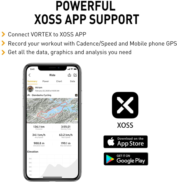 Датчик каденса / скорости XOSS Vortex для велосипеда беспроводной с ANT+/Bluetooth 2 режима работы - Фото 7 Датчик каденса / скорости XOSS Vortex для велосипеда беспроводной с ANT+/Bluetooth 2 режима работы - изображение 7