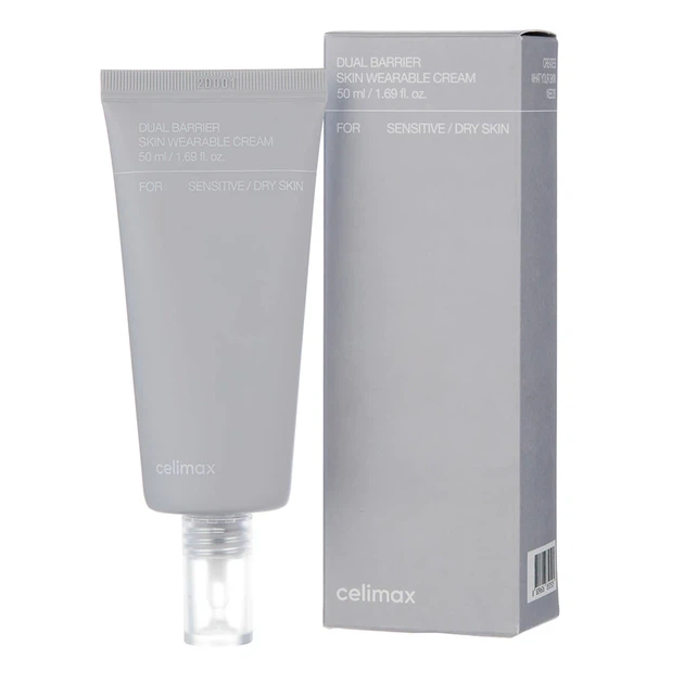 Восстанавливающий крем для чувствительной и сухой кожи Celimax Dual Barrier Skin Wearable Cream, 50 мл - изображение 2