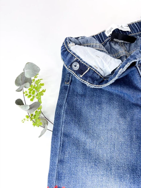 Джинси ZARA 98 см синій артикул Л798 - Фото 4 Джинси ZARA 98 см синій артикул Л798 - изображение 4
