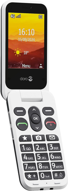 Telefon komórkowy Doro Leva L20 LTE Black/White (7322460087432) - obraz 8