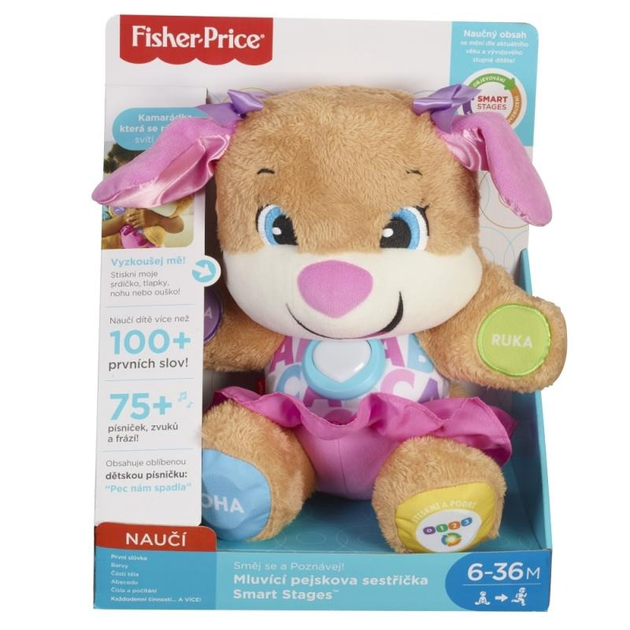 Сестричка розумного цуценяти Fisher-Price Навчальні рівні Чеська версія (0887961614572) - зображення 1