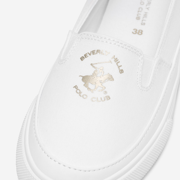 Женские слипоны Beverly Hills Polo Club W-24MVS5023 40 26 см Белые (5905588556978) - изображение 7