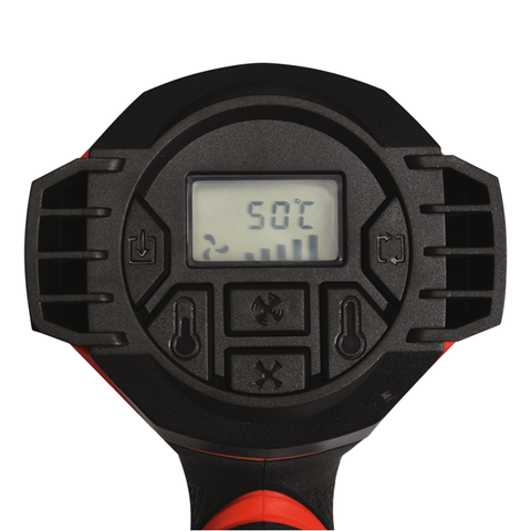 Фен будівельний з LCD дисплеєм, 1600 Вт, 650 ° C, 500 л / хв YATO (YT-82296) - зображення 7