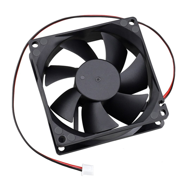 Вентилятор кулер 8025 для видеокарты 80мм 12В 2pin Black (530297) - изображение 2