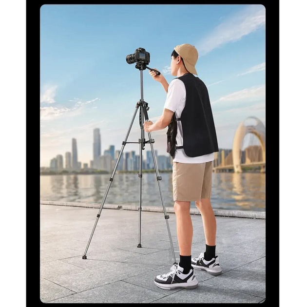 Подставка штатив UGREEN LP661 Professional Tripod для смартфона / камеры DSLR 175 см (15187) - Фото 8 Подставка штатив UGREEN LP661 Professional Tripod для смартфона / камеры DSLR 175 см (15187) - изображение 8