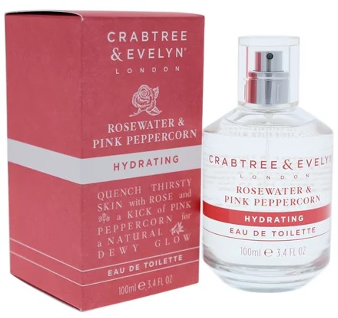 Woda toaletowa damska Crabtree & Evelyn Rosewater & Pink Peppercorn 100 ml (44936354387) - obraz 2