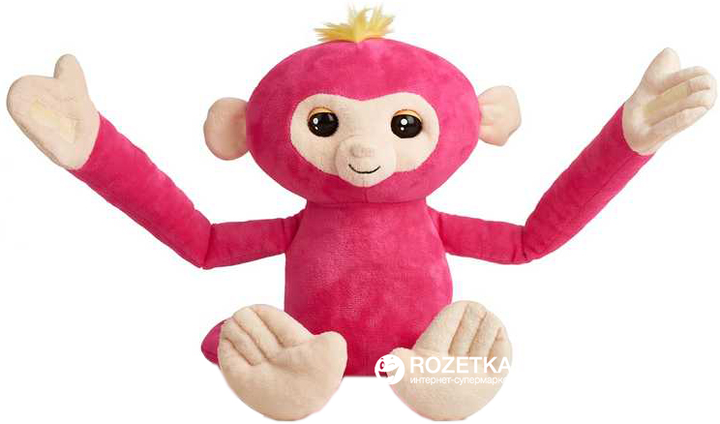 Zabawka ineraktywna WowWee małpka Bella Fingerlings Hugs 35 cm różowa (0771171135326) - obraz 2