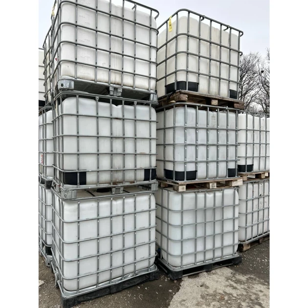 Еврокуб 1000 л (б/у) IBC-контейнер 1 сорт из под антифриза/спирта/омывателя стекла - изображение 3