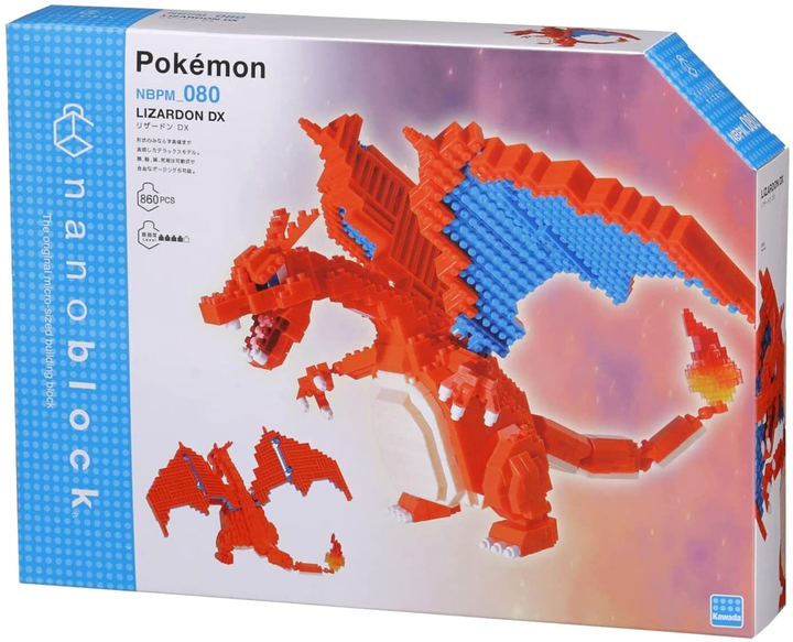 Конструктор Nanoblock pokémon charizard celxe 770 елементів (4972825223062) - зображення 1