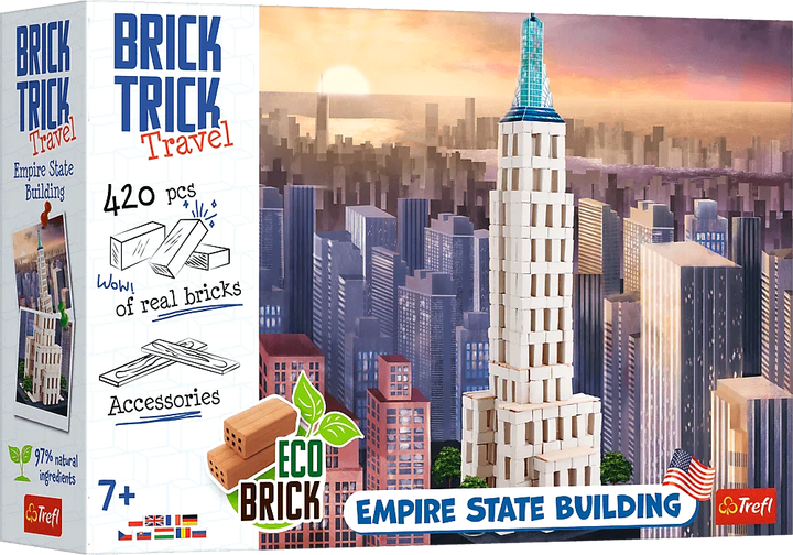 Конструктор Trefl brick trick travel empire state building 420 елементів (5900511617856) - зображення 1