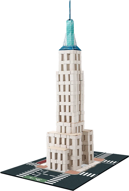 Klocki Trefl brick trick travel empire state building 420 elementów (5900511617856) - obraz 3