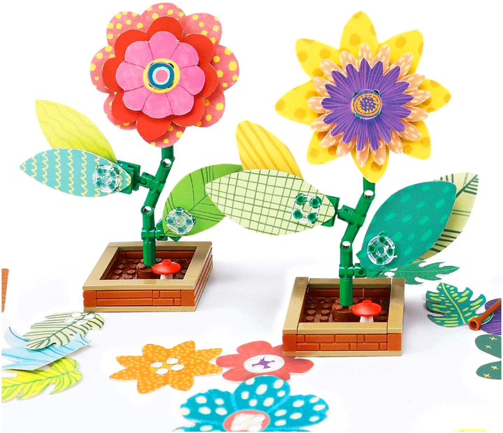 Конструктор Cada Flower Garden Multicoloured 230 предметів (6948061927772) - зображення 6