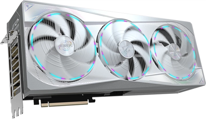 Відеокарта Gigabyte PCI-Ex GeForce RTX 5080 Aorus Master Ice 16GB GDDR7 (256bit) (2805/30000) (HDMI, 3 x DisplayPort) (GV-N5080AORUSM ICE-16GD) - зображення 2