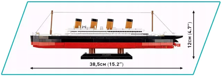 Конструктор Cobi Hc R.M.S. Titanic біло-чорний 593 елементи (5902251016807) - зображення 3