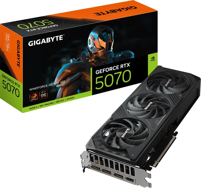 Karta graficzna Gigabyte PCI-Ex GeForce RTX 5070 WINDFORCE OC SFF 12GB GDDR7 (192bit) (2542/28000) (HDMI, 3 x DisplayPort) (GV-N5070WF3OC-12GD) - obraz 10