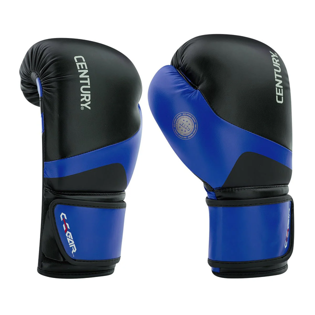 Боксерские перчатки Century Kickboxing Gloves C-GEAR Determination WAKO approved (115540-016) Blue/Black 10 унций - изображение 2