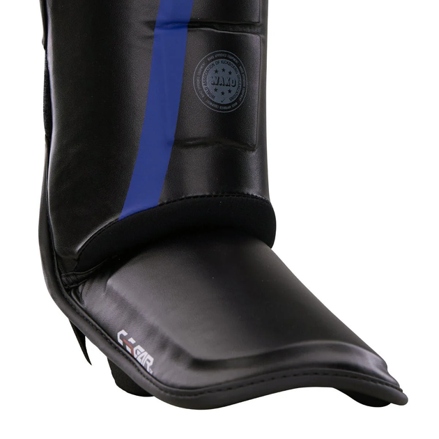Защита голени и стопы для кикбоксинга Century Shin Instep C-GEAR Determination WAKO (117730-016) Blue M/L - изображение 7