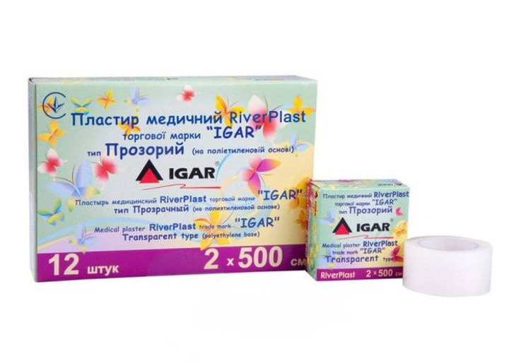 Пластырь медицинский RiverPlast "IGAR" тип Прозрачный (на полиэтиленовой основе) 2 х 500 см - изображение 2