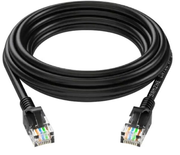 Интернет-кабель LAN CAT5 черный, длина 3 метра - Фото 2 Интернет-кабель LAN CAT5 черный, длина 3 метра - изображение 2