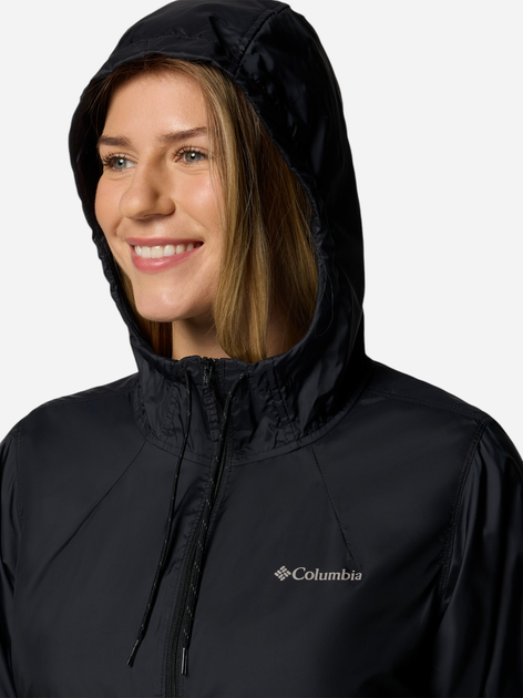 Спортивна вітровка з капюшоном жіноча Columbia Flash Forward II Windbreaker 2116531010 S Чорна (195982367491) - зображення 5