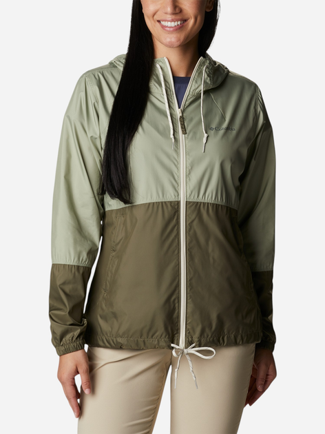 Kurtka wiatrówka damska sportowa z kapturem Columbia Flash Forward II Windbreaker 2116531348 XS Oliwkowa (195982367675) - obraz 3