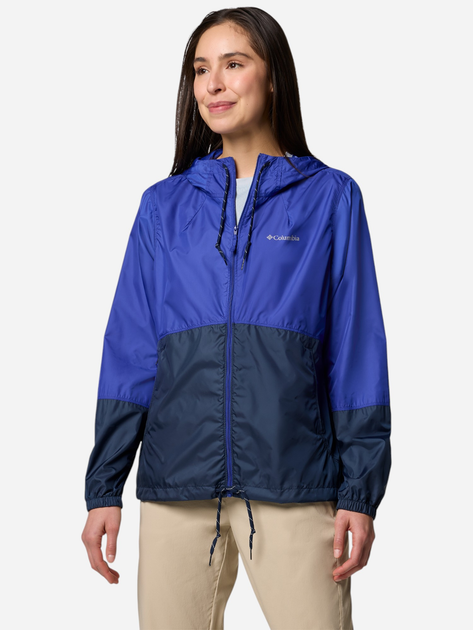 Kurtka wiatrówka damska sportowa z kapturem Columbia Flash Forward II Windbreaker 2116531516 M Niebieski/Granatowy (195982367644) - obraz 1