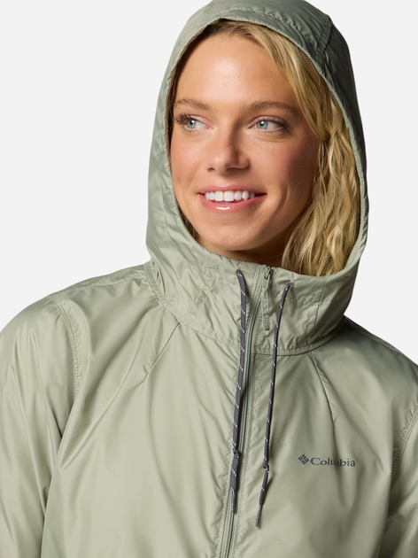 Спортивна вітровка з капюшоном жіноча Columbia Flash Forward II Windbreaker 2116531348 S Оливкова (195982367712) - зображення 7