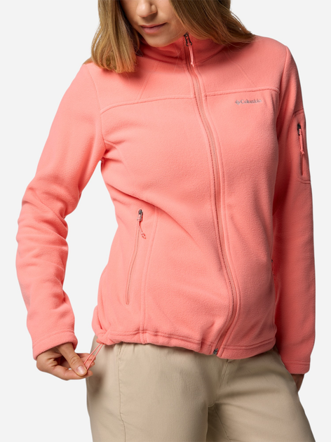 Bluza damska rozpinana streetwear z kołnierzykiem Columbia Fast Trek II Jacket 1465351685 S Brzoskwiniowa (195982089744) - obraz 4