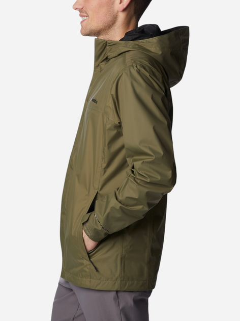 Kurtka wiatrówka męska sportowa Columbia Watertight II Jacket 1533898399 M Oliwkowa (195981070484) - obraz 3