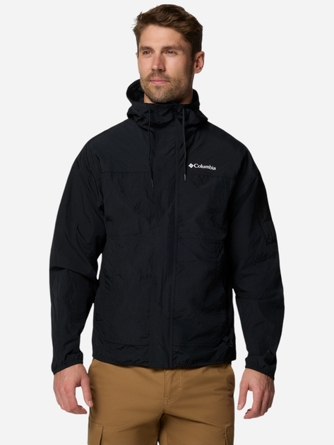 Kurtka wiatrówka męska sportowa Columbia Challenger II Windbreaker 2071553011 S Czarna (195982330938) - obraz 3