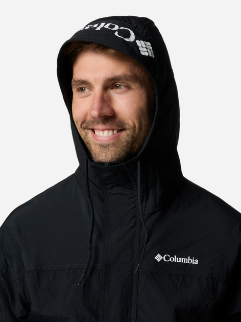 Kurtka wiatrówka męska sportowa Columbia Challenger II Windbreaker 2071553011 S Czarna (195982330938) - obraz 5