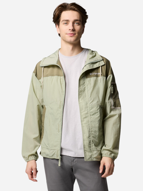 Kurtka wiatrówka męska sportowa Columbia Challenger II Windbreaker 2071553348 XL Jasnooliwkowa (195982330860) - obraz 3