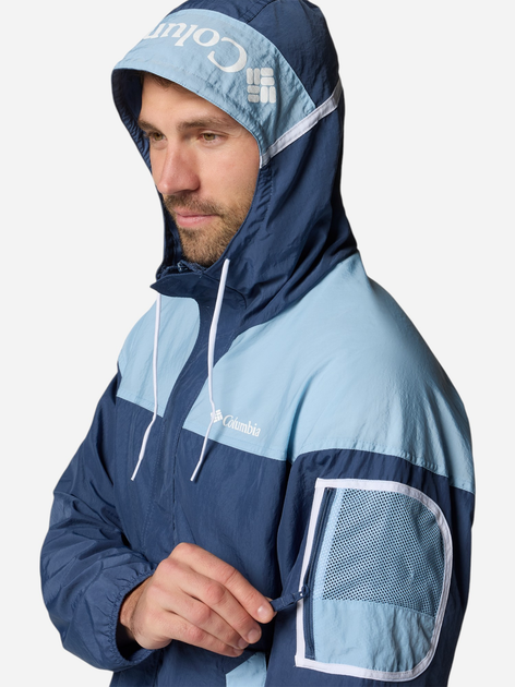 Kurtka wiatrówka męska sportowa Columbia Challenger II Windbreaker 2071553478 2XL Niebieska (195982330969) - obraz 6