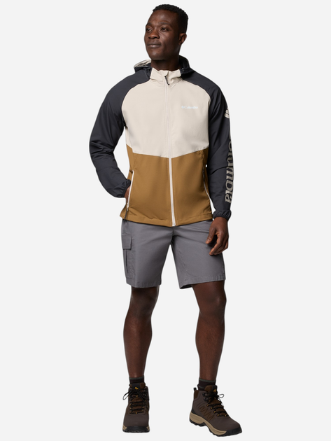 Kurtka wiatrówka męska sportowa Columbia Panther Creek II Jacket 2140381257 S Kremowy/Brązowy (195982622309) - obraz 3