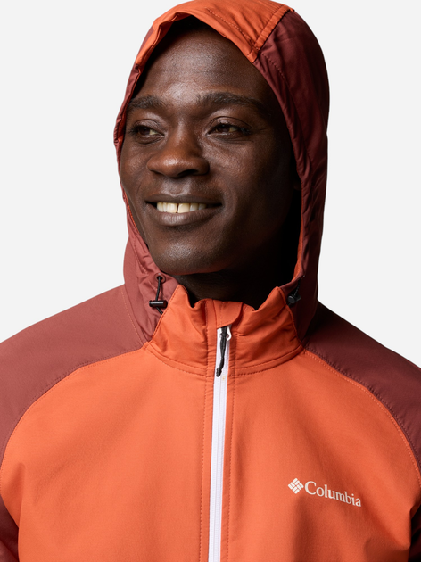 Kurtka wiatrówka męska sportowa Columbia Panther Creek II Jacket 2140381013 L Czarny/Pomarańczowy (195982622330) - obraz 5