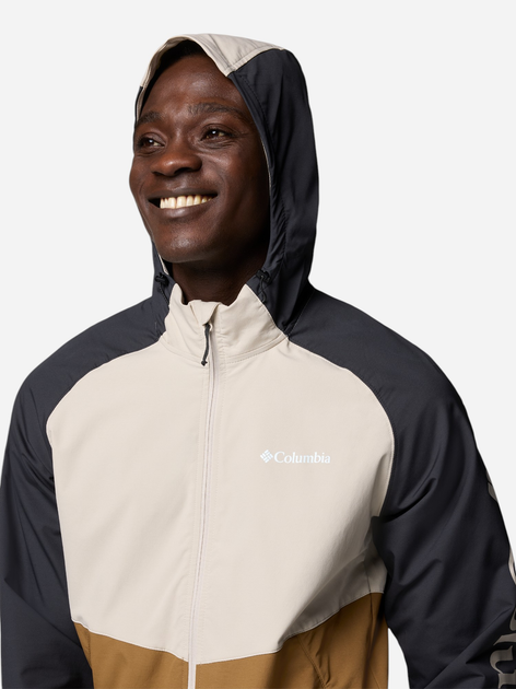 Kurtka wiatrówka męska sportowa Columbia Panther Creek II Jacket 2140381257 XL Kremowy/Brązowy (195982622316) - obraz 6