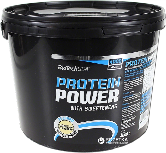 Протеин Biotech BT Protein Power 4000 г Ваниль (5999076201846) – фото ...