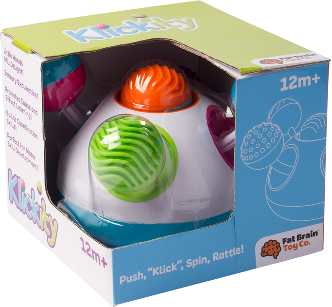 Брязкальце-куля Fat Brain Toys Klickity Сенсорна лабораторія (811802021656) - зображення 1