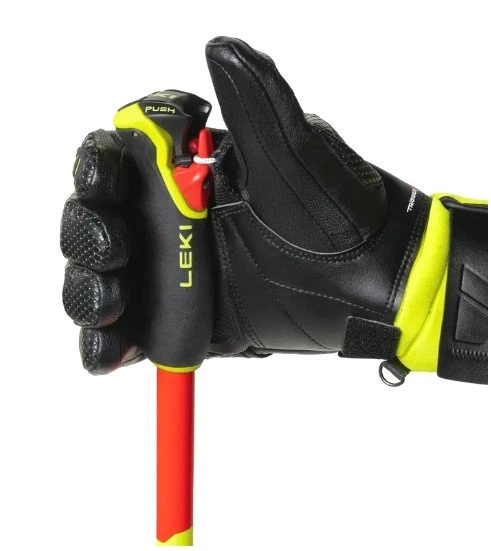 Палиці для гірських лиж для підлітків Leki WCR LITE GS 3D 95см Fluorescent red/black/neon yellow (65065901-WRH) - зображення 5