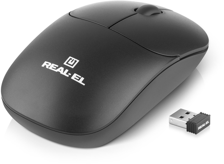Мышь Real-El RM-313W Wireless Black (EL123200042) - изображение 5