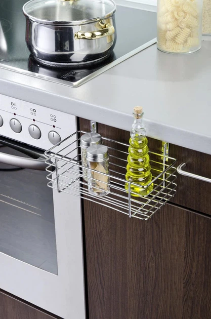 Półka kuchenna Wenko na drzwi pod zlewozmywak srebrna (4008838234501) - obraz 4