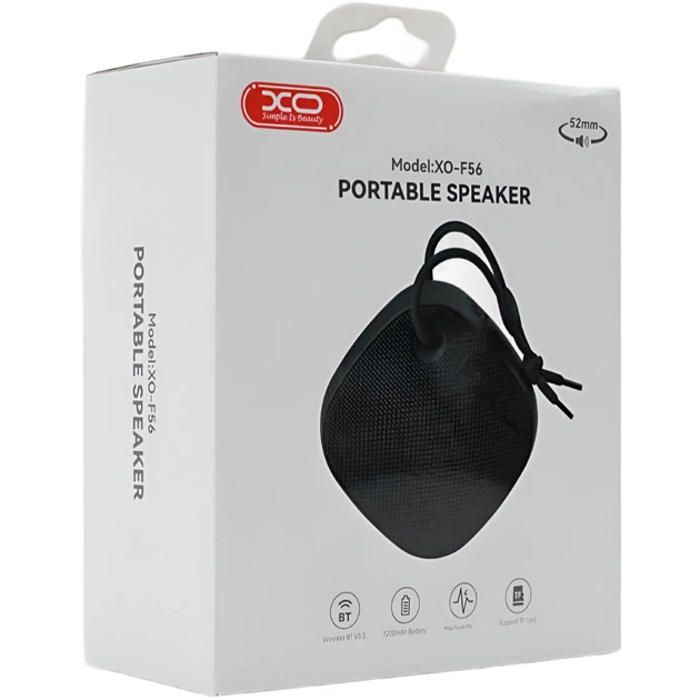 Колонка Bluetooth XO F56 Audio 5W Bluetooth/TF/FM Speaker 1200mAh v5.3 Чорний - изображение 2