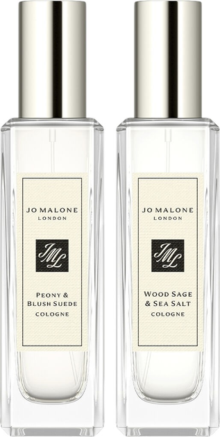 Набір для жінок Jo Malone Peony & Blush Suede Одеколон 30 мл + Wood Sage & Sea Salt Одеколон 30 мл (690251081387) - зображення 1