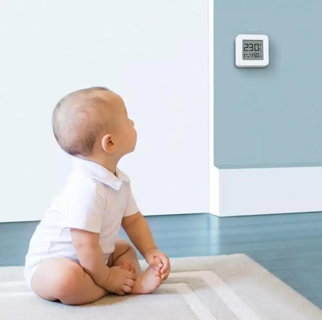 Термометр-гігрометр Xiaomi MiJia Bluetooth Thermometer кімнатний датчик температури та вологості для дому - изображение 6