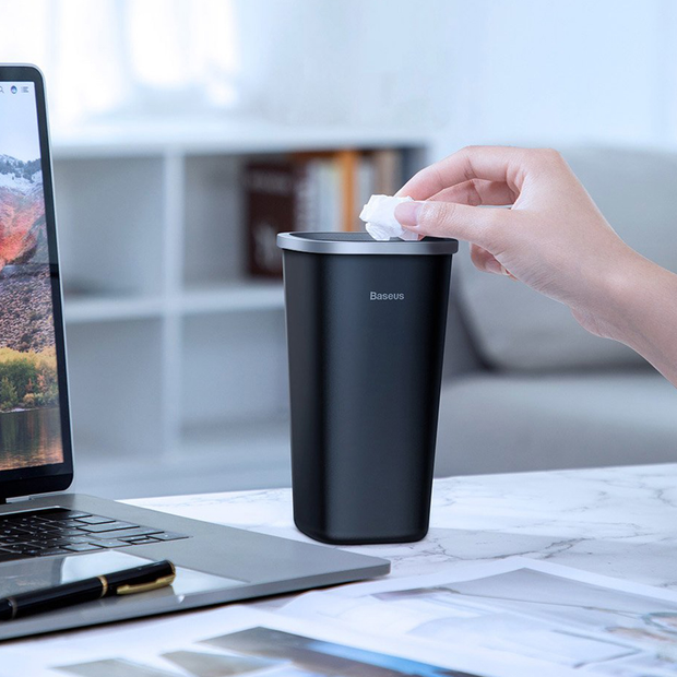 Автомобильный мусорный бак Baseus Dust-free Trash Can Black (CRLJT-A01) - изображение 5